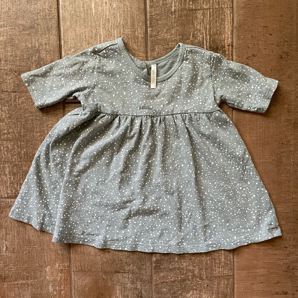 Rylee & Cru Green and White Dress - Size 6-12m